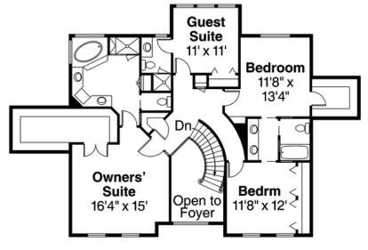 Floorplan 2 for House Plan #035-00598