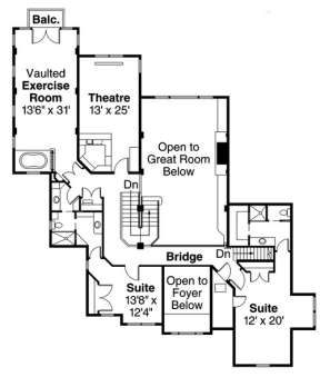 Floorplan 2 for House Plan #035-00601