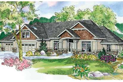 European House Plan #035-00602 Elevation Photo