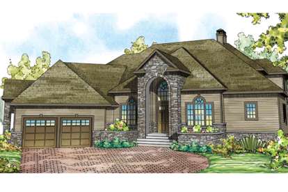 Traditional House Plan #035-00603 Elevation Photo