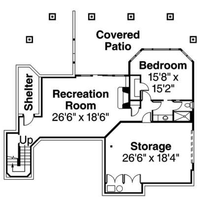 Lower Level for House Plan #035-00603