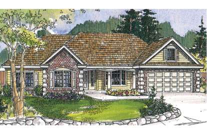 Classical House Plan #035-00604 Elevation Photo