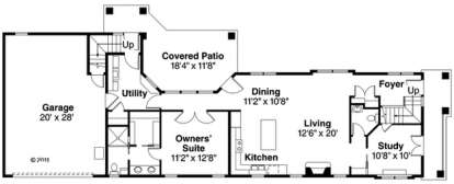 Floorplan 1 for House Plan #035-00606