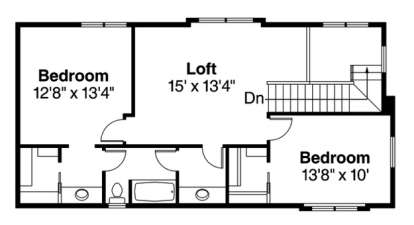 Floorplan 2 for House Plan #035-00606