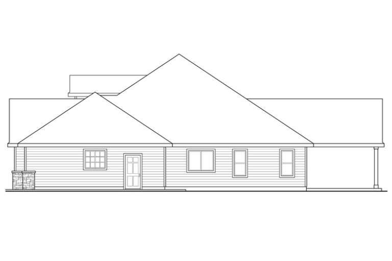 Craftsman House Plan #035-00607 Elevation Photo