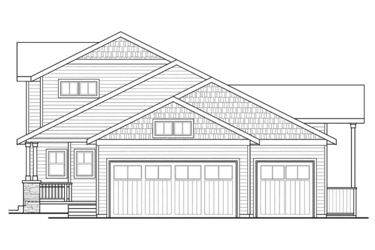 Craftsman House Plan #035-00608 Elevation Photo