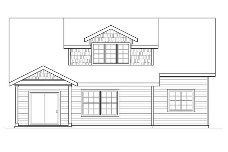 Craftsman House Plan #035-00612 Elevation Photo