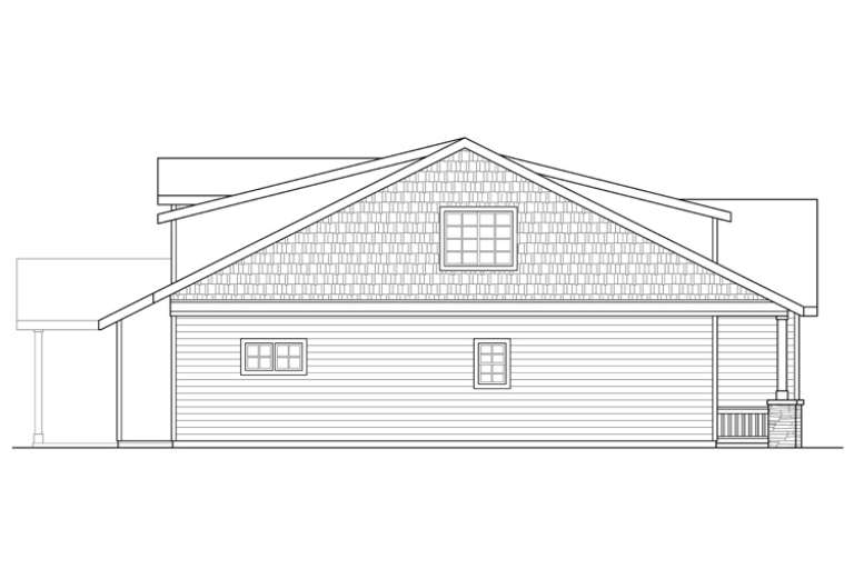 Craftsman House Plan #035-00612 Elevation Photo
