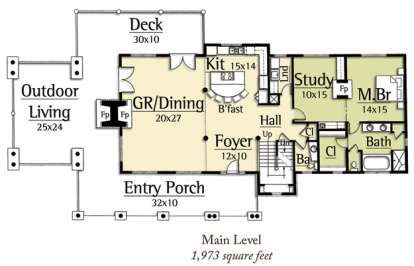 Floorplan 1 for House Plan #8504-00051