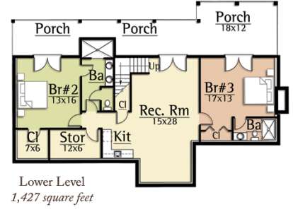 Lower Level for House Plan #8504-00053