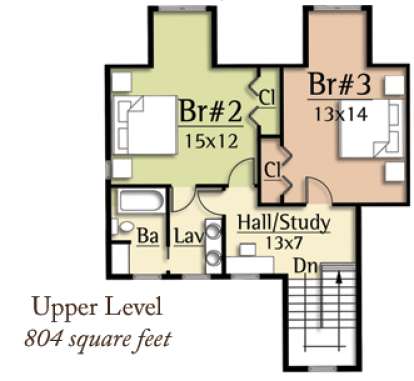 Second Floor for House Plan #8504-00055