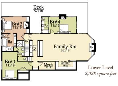 Lower Level for House Plan #8504-00058