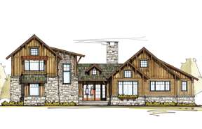 Vacation House Plan #8504-00059 Elevation Photo