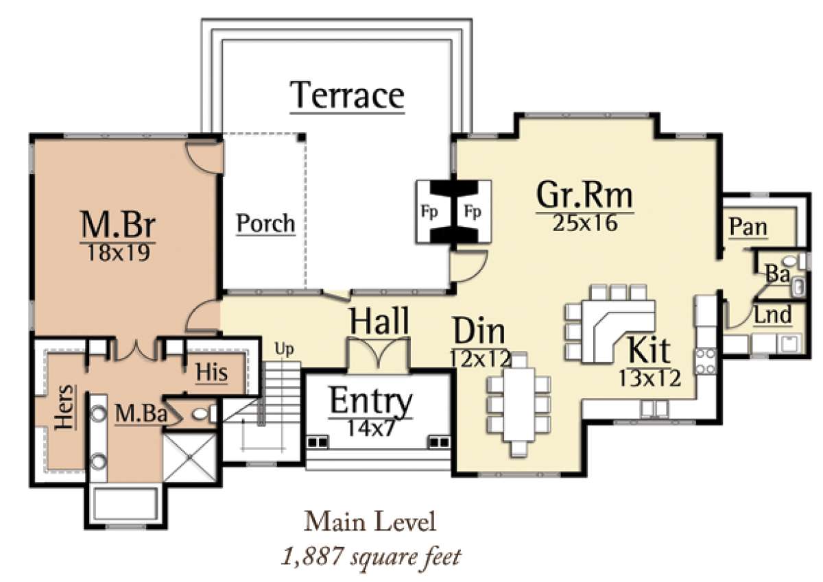 Floorplan 1 for House Plan #8504-00059