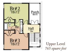 Floorplan 2 for House Plan #8504-00059