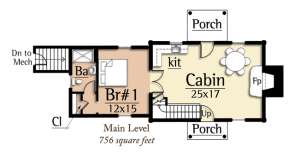 Floorplan 1 for House Plan #8504-00060
