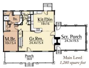 Floorplan 1 for House Plan #8504-00062