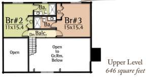 Floorplan 2 for House Plan #8504-00062