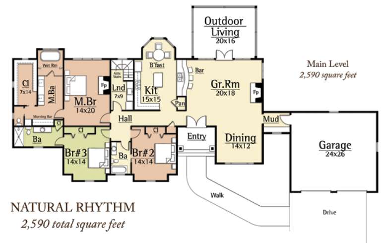 House Plan House Plan #15036 Drawing 1