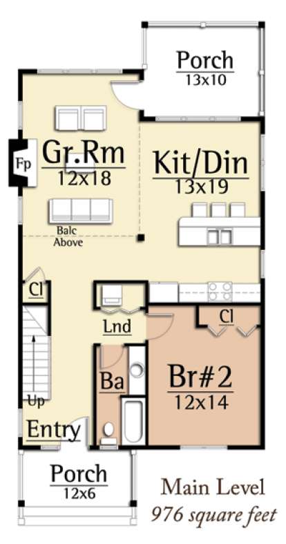 Floorplan 1 for House Plan #8504-00066