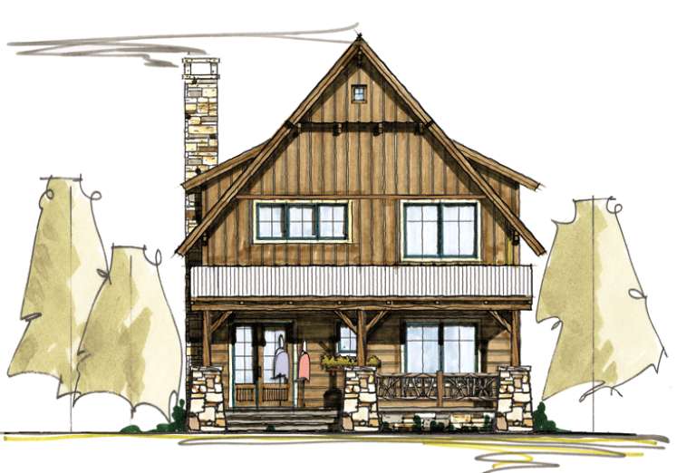 Cottage House Plan #8504-00067 Elevation Photo