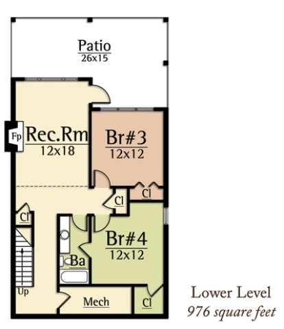 Lower Level for House Plan #8504-00068