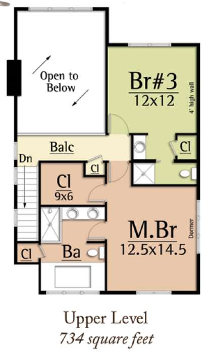 Floorplan 2 for House Plan #8504-00069
