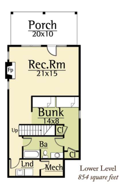 Lower Level for House Plan #8504-00071