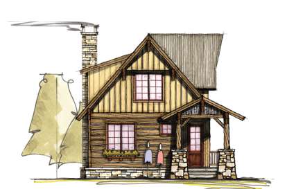 3 Bed, 2 Bath, 1266 Square Foot House Plan - #8504-00073
