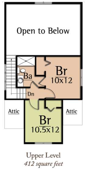 Floorplan 2 for House Plan #8504-00073