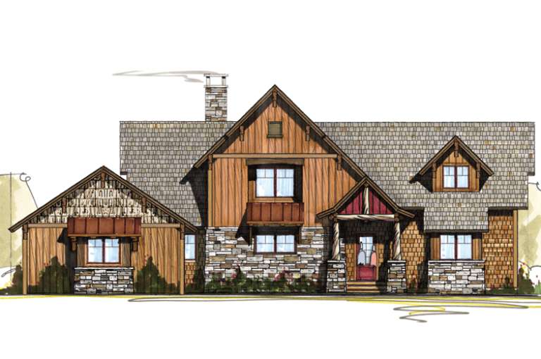 House Plan House Plan #15047 Front Elevation