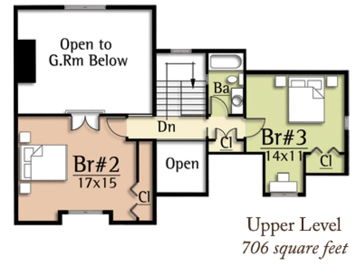 Floorplan 2 for House Plan #8504-00075