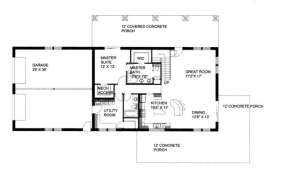 Main Floor for House Plan #039-00219