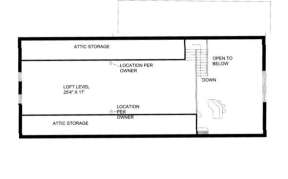 Loft Floor for House Plan #039-00219
