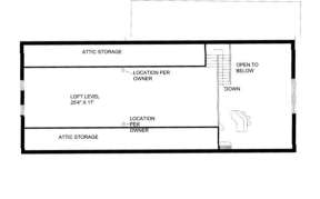 Loft Floor for House Plan #039-00219