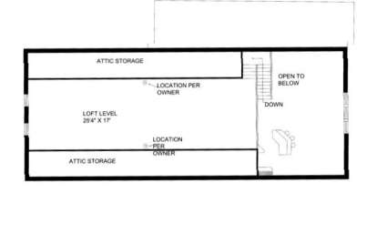 Loft Floor for House Plan #039-00219