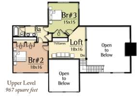 Floorplan 2 for House Plan #8504-00078