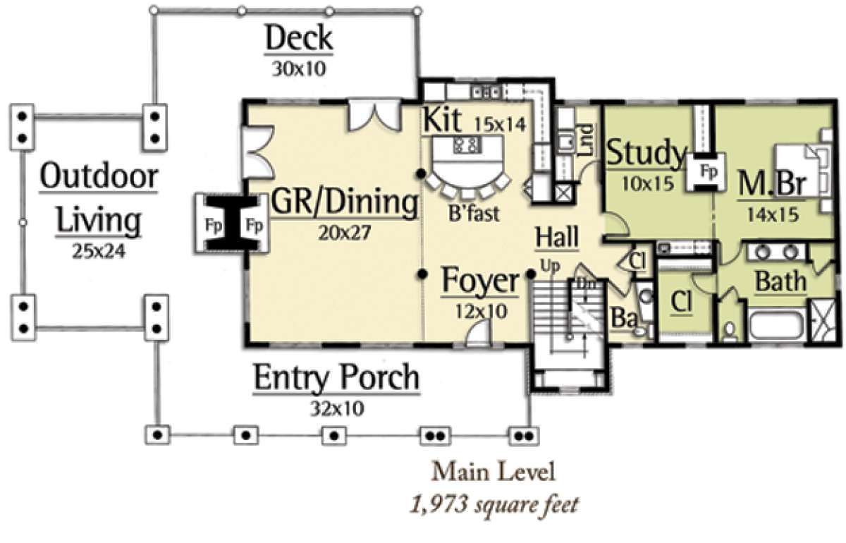 Floorplan 1 for House Plan #8504-00079