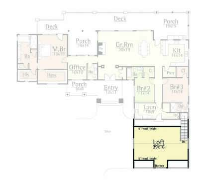 Loft for House Plan #8504-00080