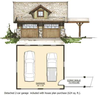 Garage for House Plan #8504-00082