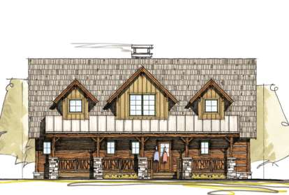 Cottage House Plan #8504-00083 Elevation Photo