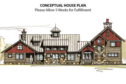 3 Bed, 2 Bath, 3513 Square Foot House Plan - #8504-00084