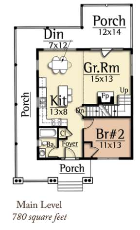 Floorplan 1 for House Plan #8504-00086