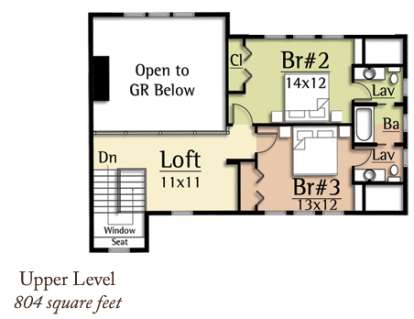 Floorplan 2 for House Plan #8504-00091