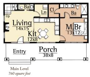 Floorplan 1 for House Plan #8504-00093