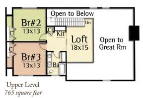 Floorplan 2 for House Plan #8504-00094