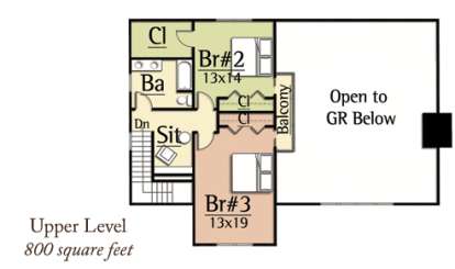 Floorplan 2 for House Plan #8504-00095