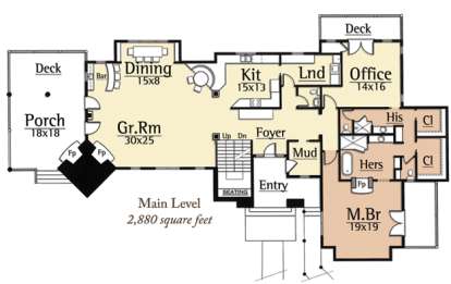 Floorplan 1 for House Plan #8504-00096