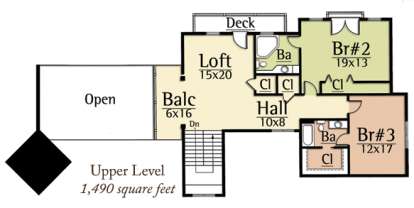 Floorplan 2 for House Plan #8504-00096