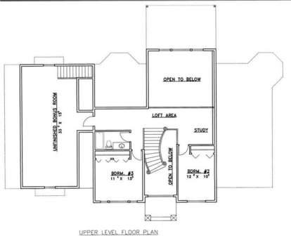 First Floor for House Plan #039-00221